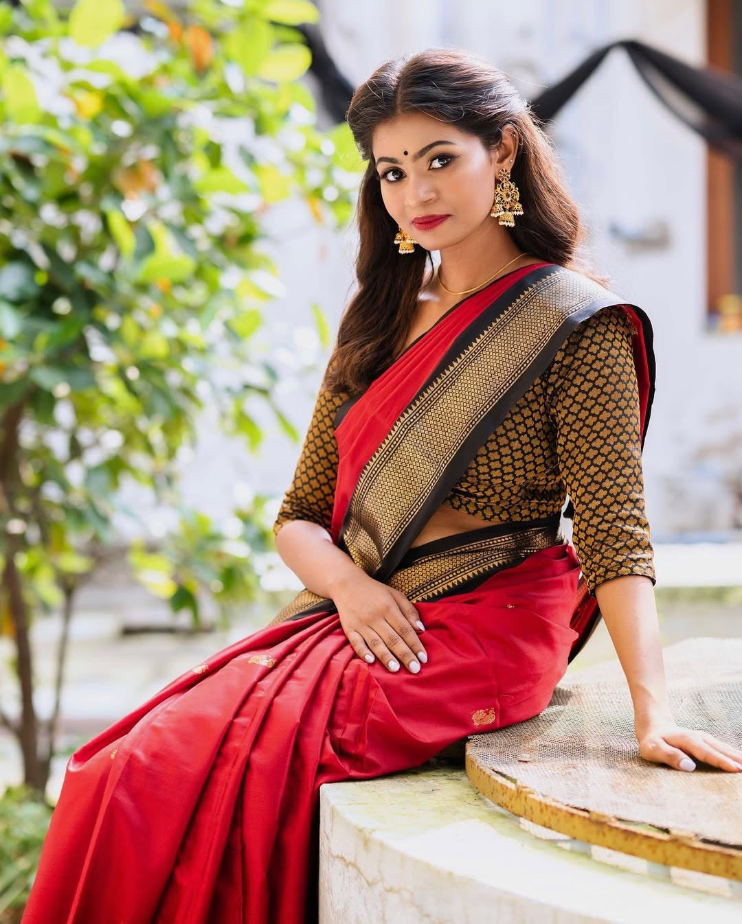 Silk saree- Red