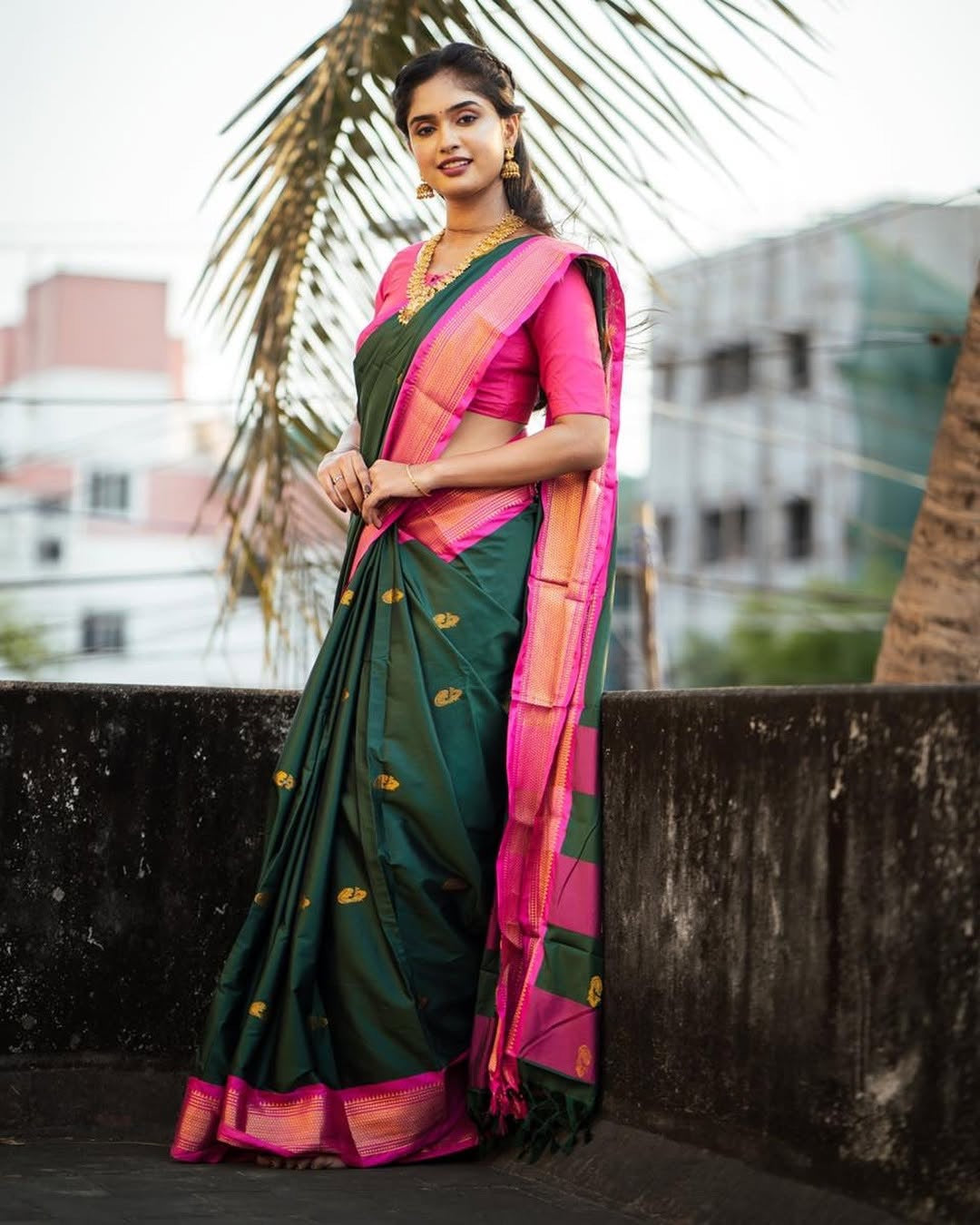 Silk saree- Green