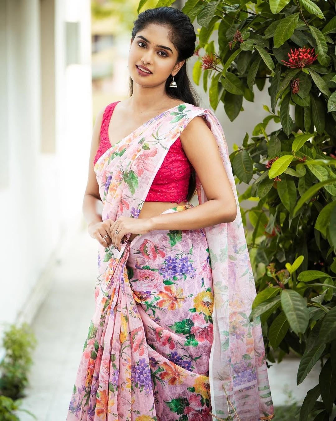 Handloom cotton printed saree-Vani