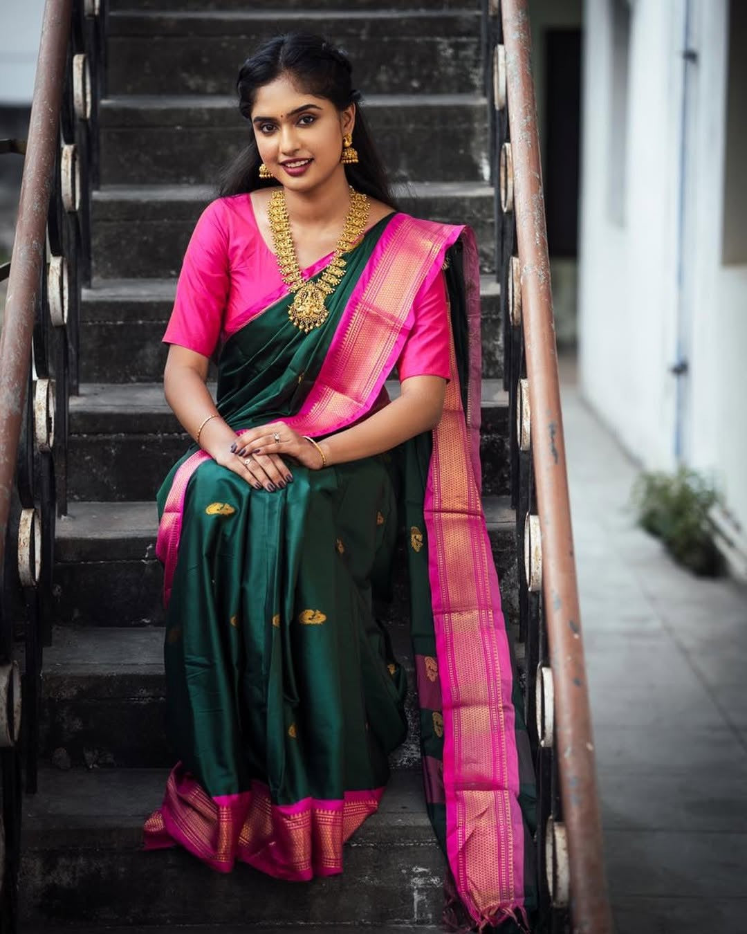 Silk saree- Green