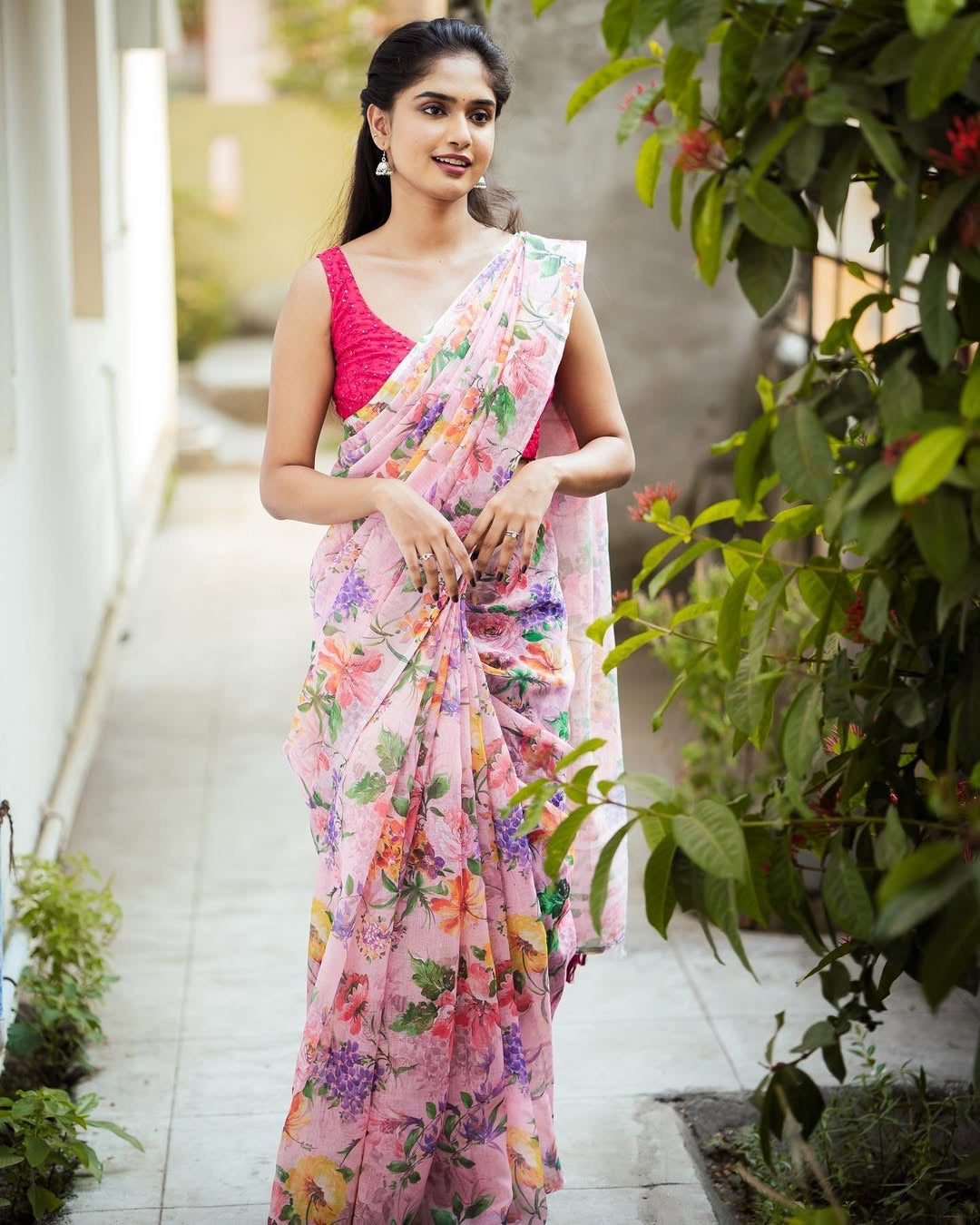 Handloom cotton printed saree-Vani