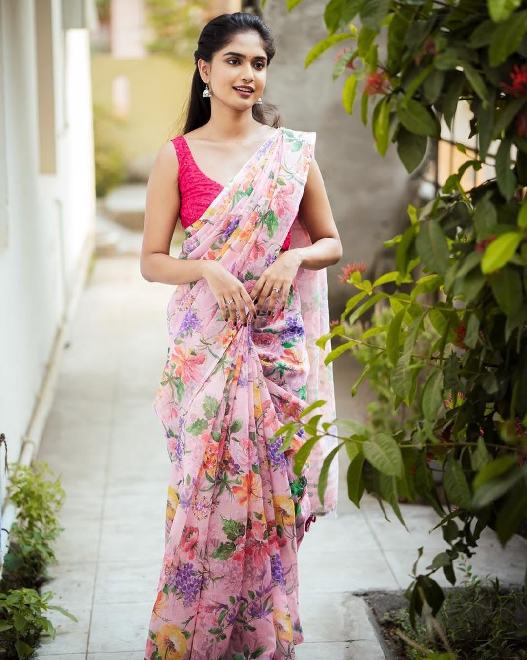 Handloom cotton printed saree-Vani